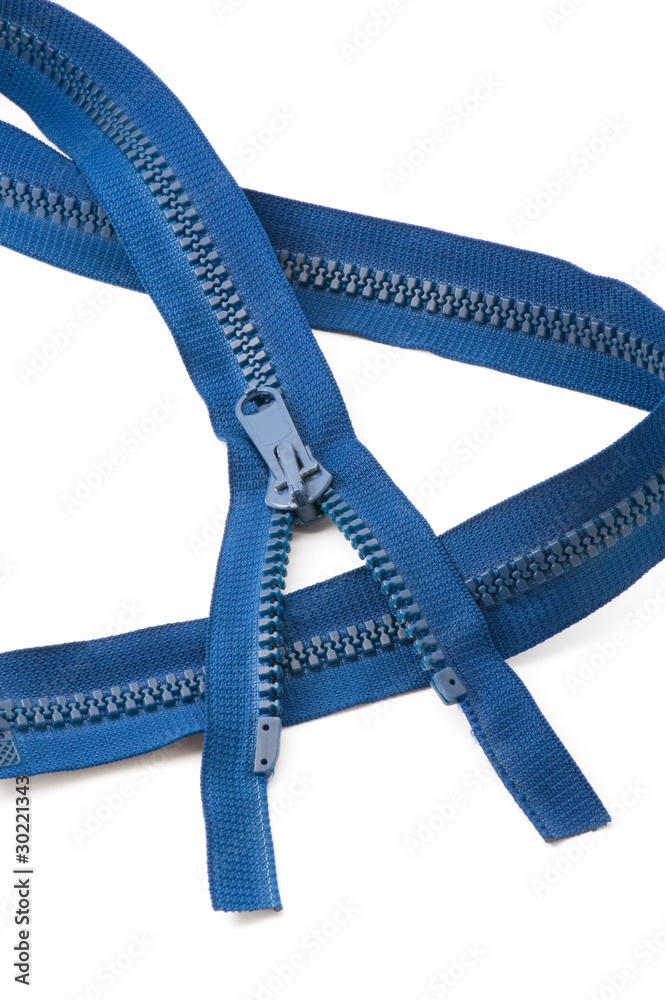 Blue zip