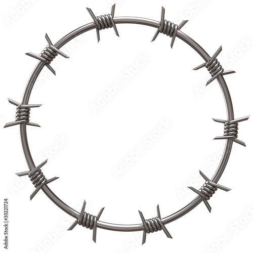 barbed wire circle