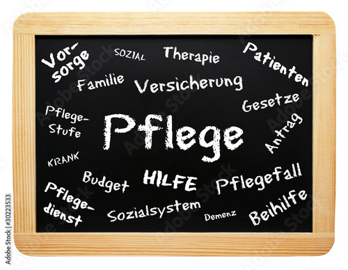 Pflege - Konzept Tafel - freigestellt