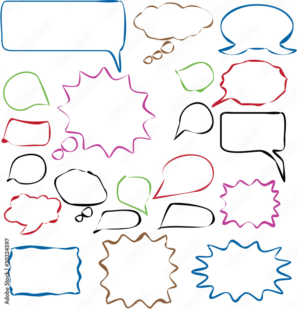 Obraz premium comic speech bubbles