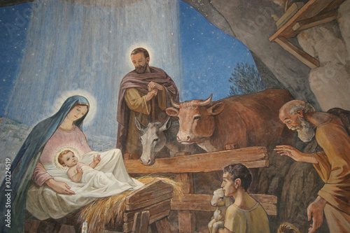 Nativity scene, Bethlehem Shepherds Field Church #30224519
