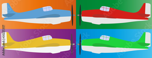 illustration of airplane spitfire