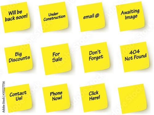 Sticky post it notes