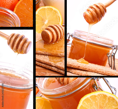 Delicious honey collage