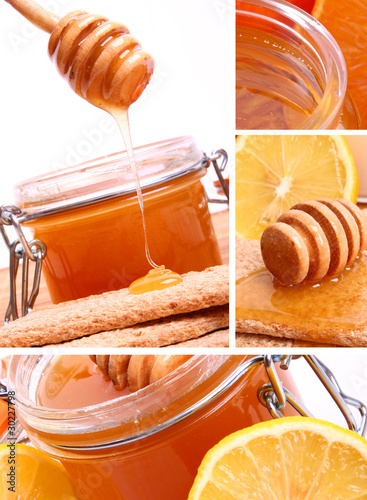 Delicious honey collage