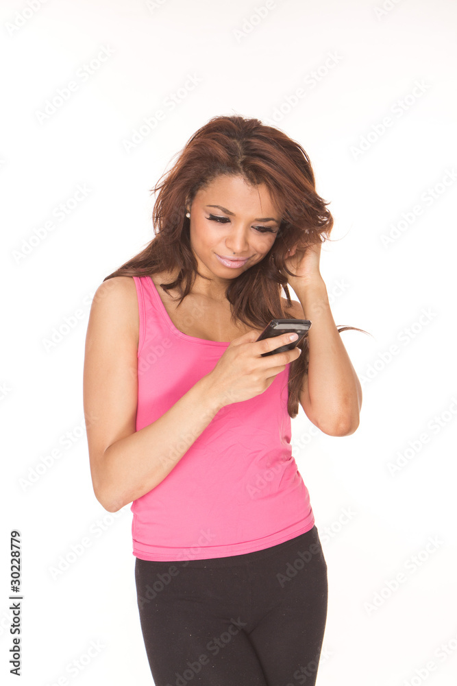 Girl talking in a cellphone