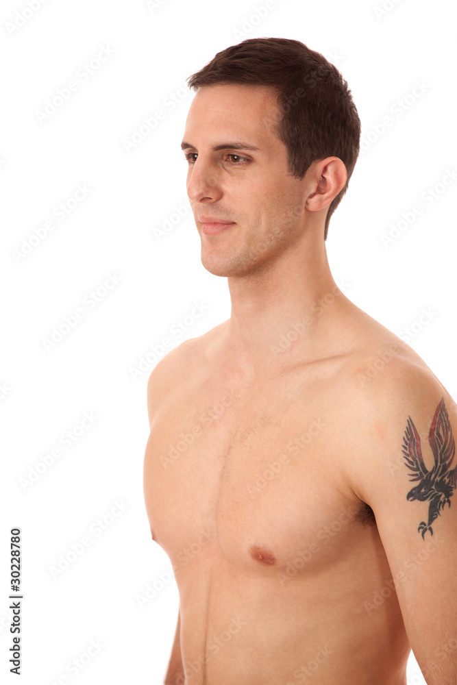 Naklejka premium Shirtless Man
