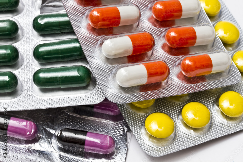 Colorful capsules and pills Colorful capsules and pills
