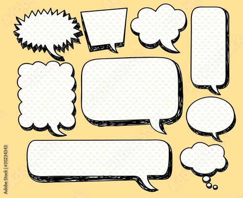 doodle speech bubble