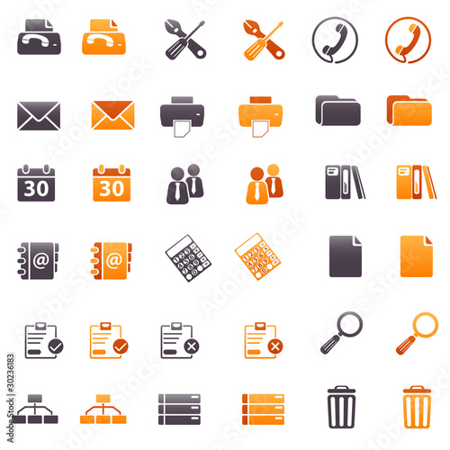 office Orange & Black