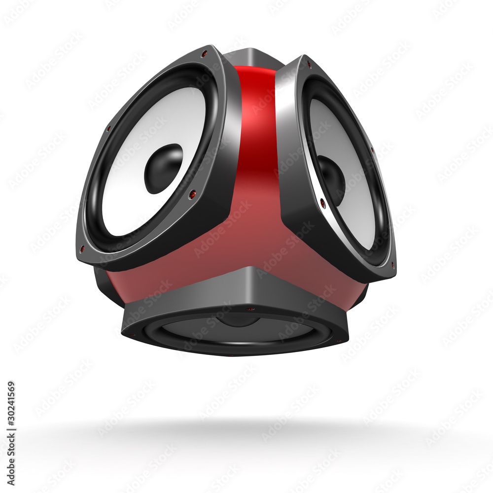 Multidirectional red loudspeaker design Multidirectional red loudspeaker design