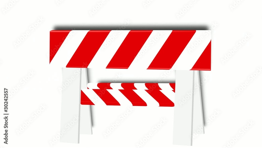 Absperrung - Straßensperre Absperrung - Straßensperre