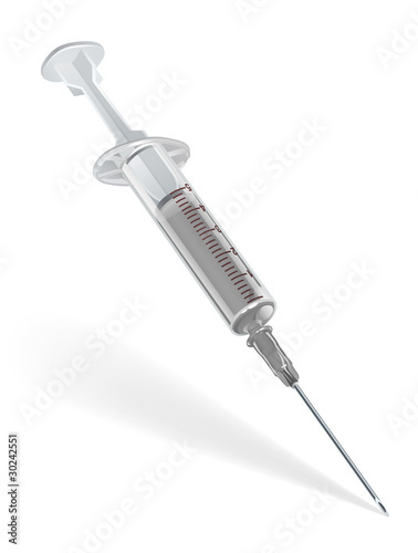 syringe with vaccine