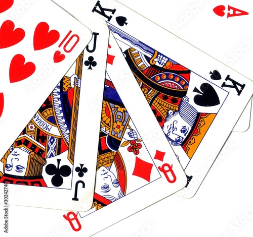 playing cards, scale photo