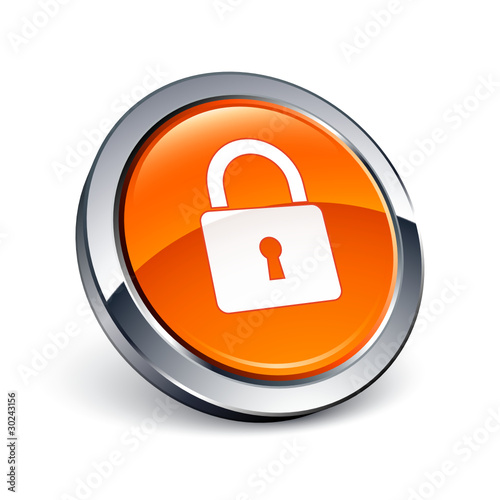 icône bouton internet cadenas sécurité