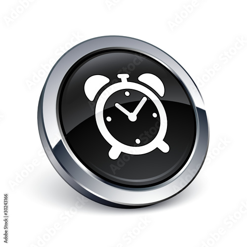 icône bouton internet horloge réveil