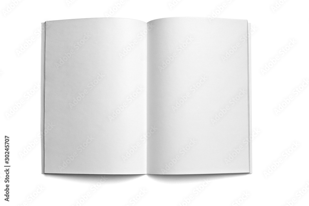 white blank notebook template