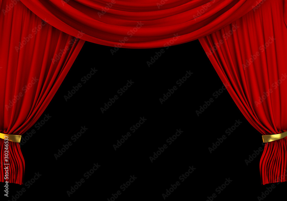 Fototapeta premium Open curtain