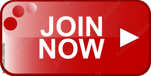 JOIN NOW red Button Web sign isolated - register open account