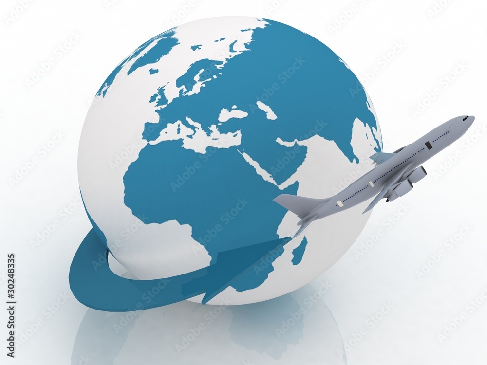 Fototapeta premium airplane travel