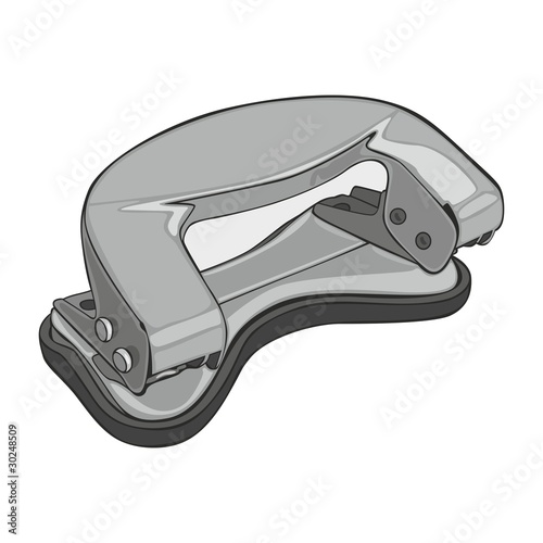 fully editable vector illustration of isolated perforator
