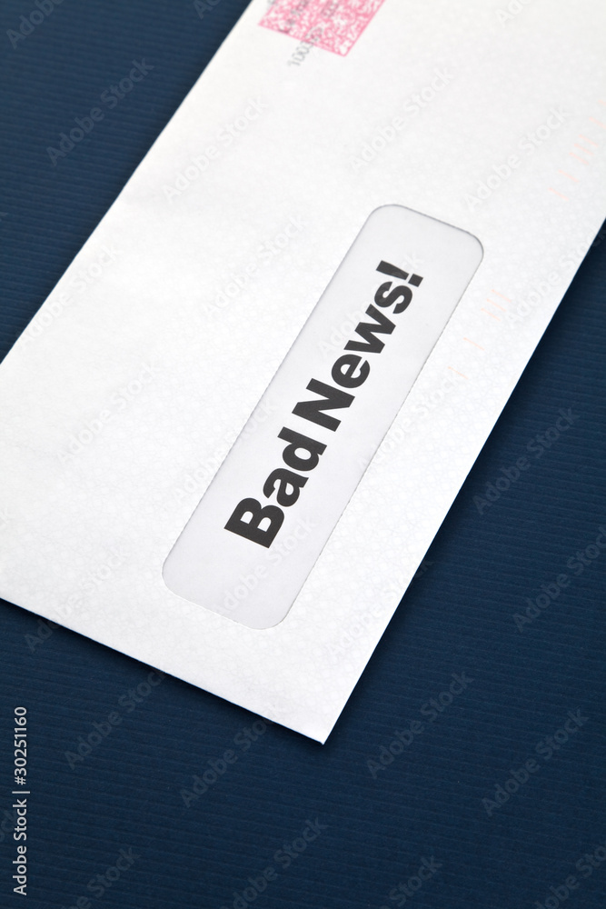 Bad News and envelope Bad News and envelope