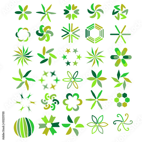 Green symbol collection