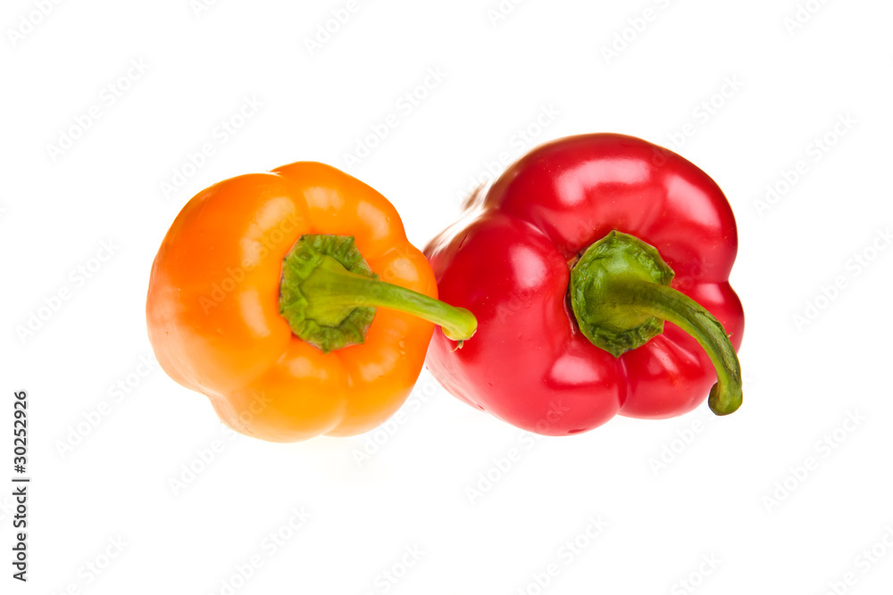 Isolated on white paprika