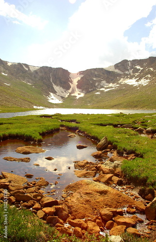 Mountain Lake - Summit lake, Mt. Evans Colorado
