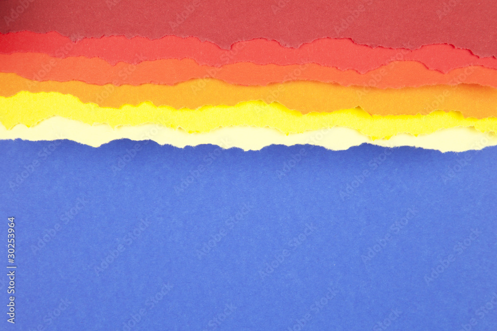 Torn paper strip borders. Torn paper strip borders.