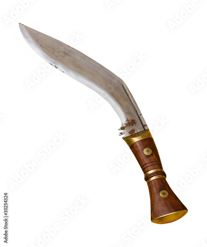 kukri knife - clipping path photo