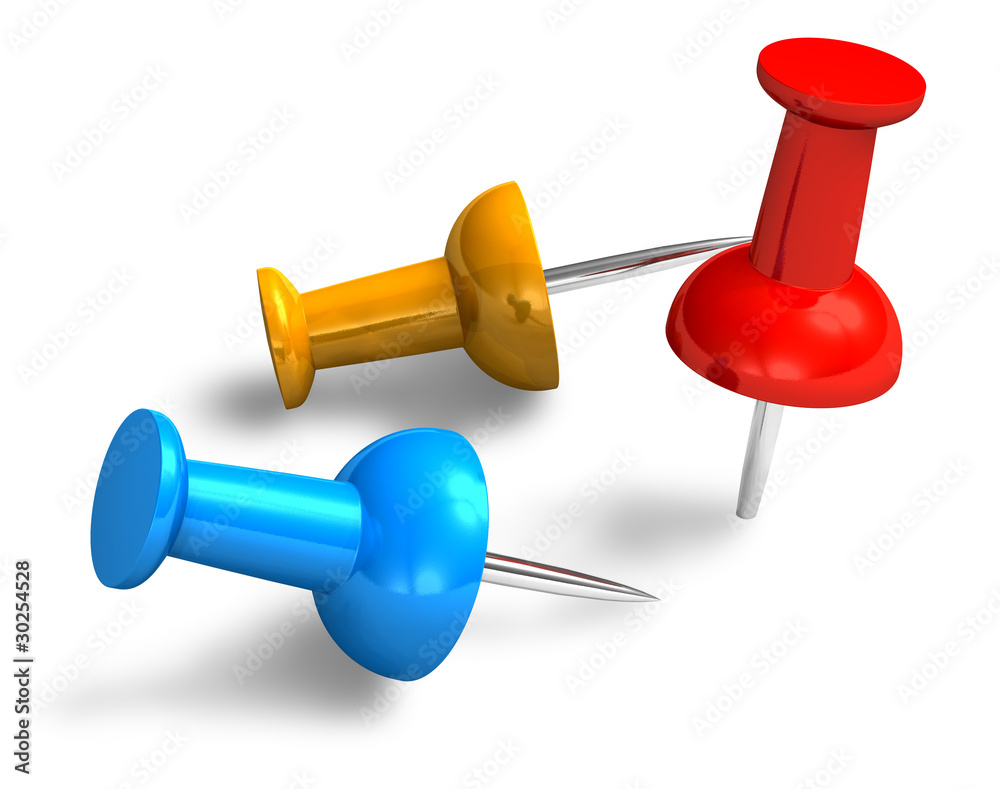 Color pushpins Color pushpins