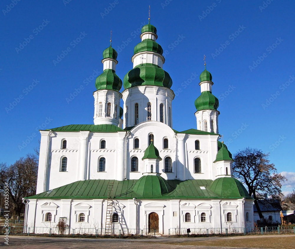Antique ukrainian orthodox Church in Chernigov, Ukraine
