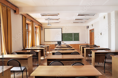 Empty classroom