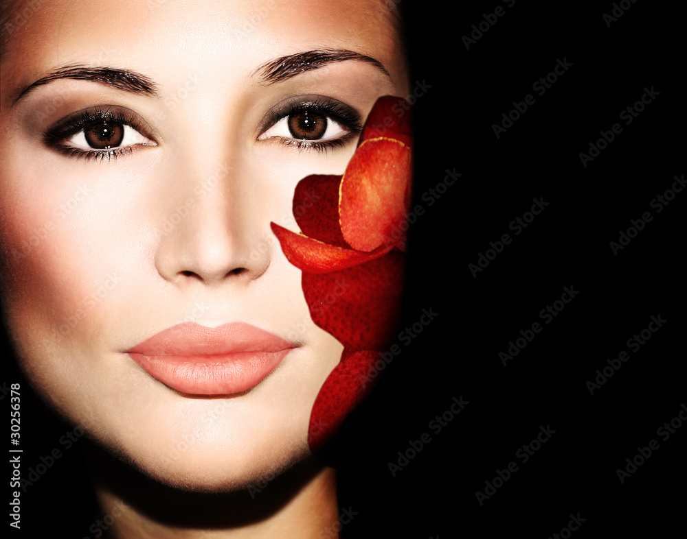 Obraz premium Beautiful female face