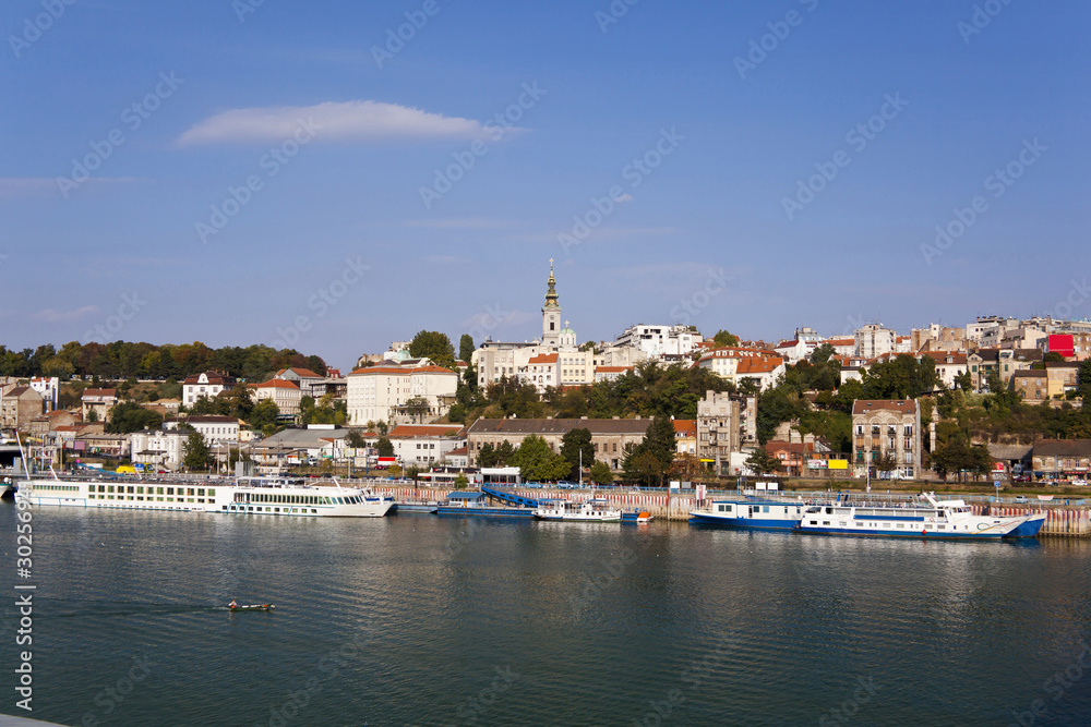 Belgrade, Capital of Serbia, view from the river Sava Belgrade, Capital of Serbia, view from the river Sava