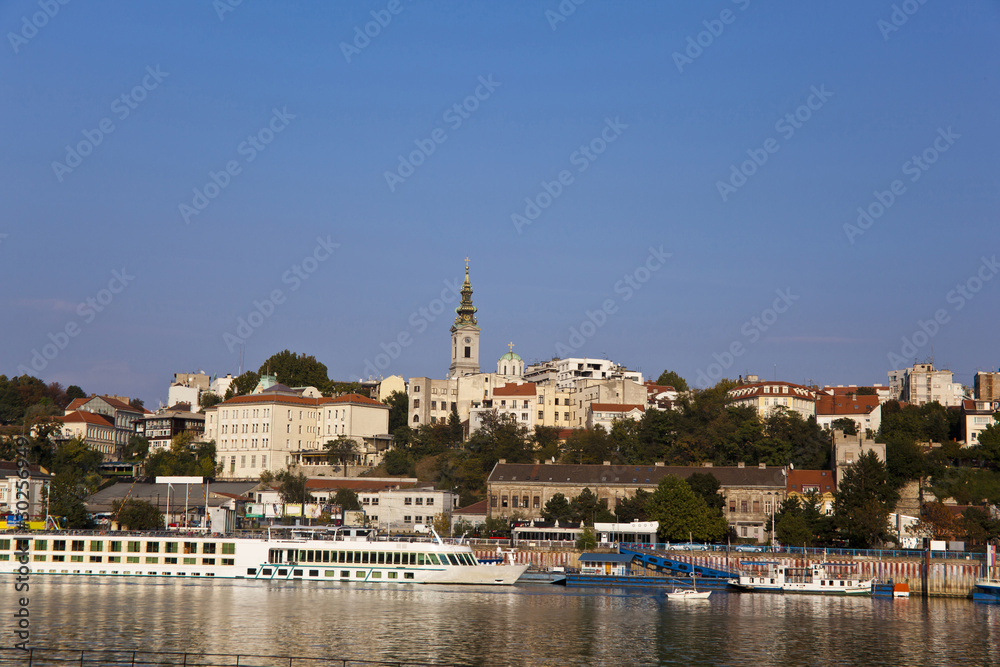 Belgrade, Capital of Serbia, view from the river Sava