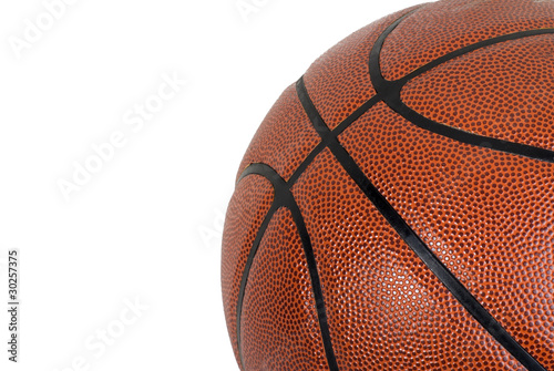Basketball on a White Background