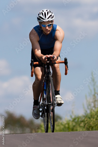 Radfahrer im Triathlon