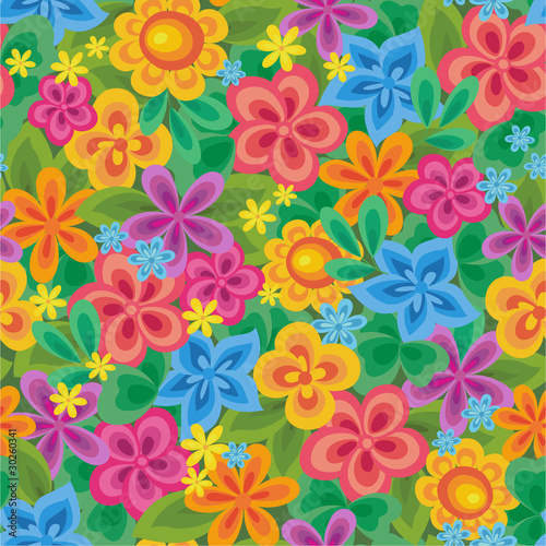 Cute floral seamless background
