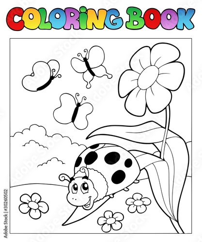 Coloring book with ladybug 1