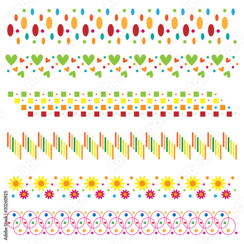 Colorful border collection
