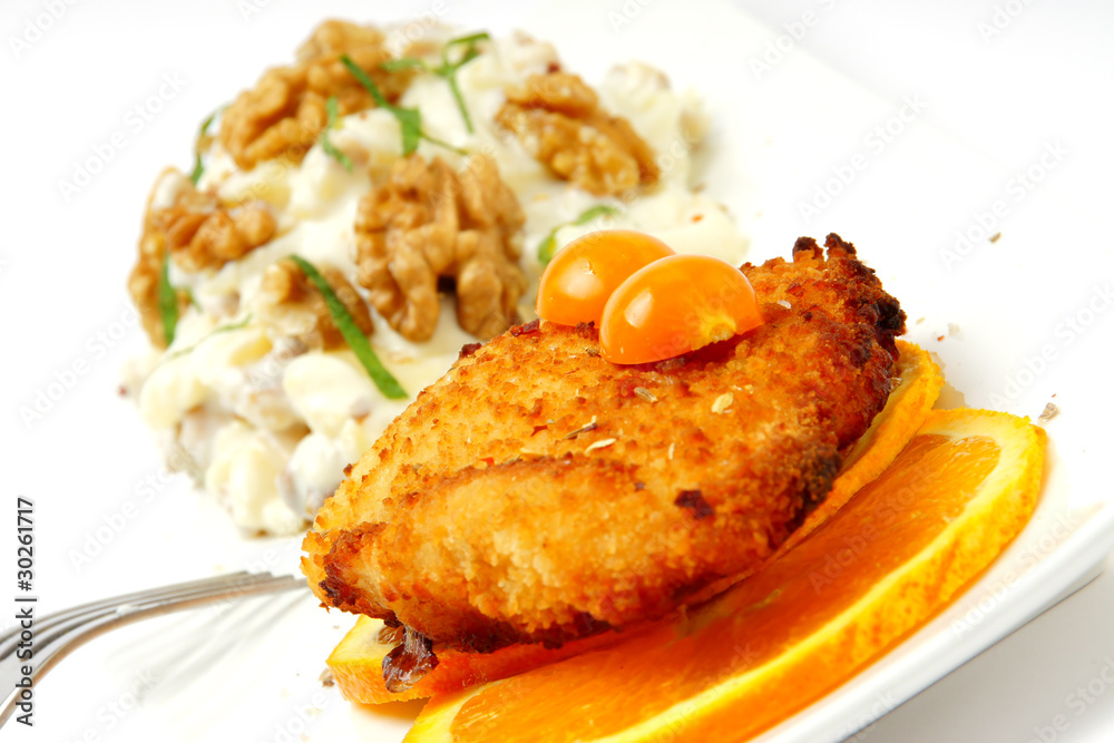 walnusskartoffelsalat mit cordon bleu #4 walnusskartoffelsalat mit cordon bleu #4