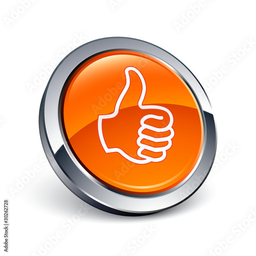 icône bouton internet pouce haut ok