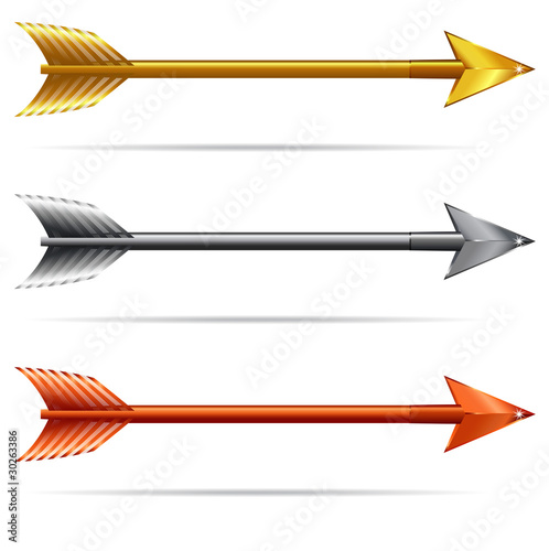 Three Arrows - Gold Silver and Bronze