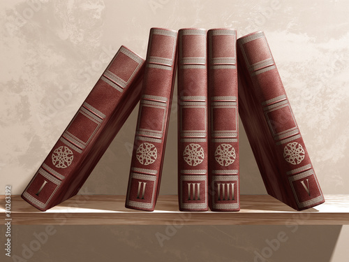 Foto Books on a shelf