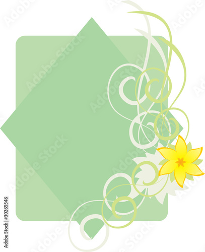 abstract green floral background
