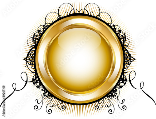 Vip gold round