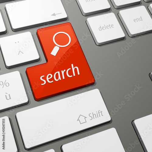clavier recherche loupe