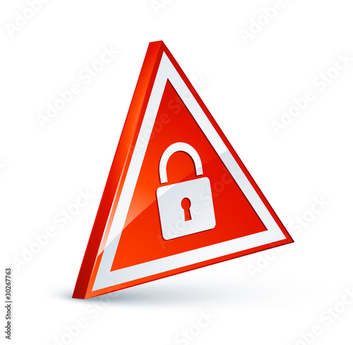 triangle rouge sécurité protection